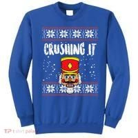 Crushing It Nutcracker Ugly Christmas Xmas Sweatshirt thumb 0