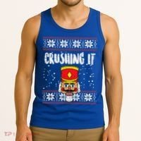 Crushing It Nutcracker Ugly Christmas Xmas Tank Top thumb 3