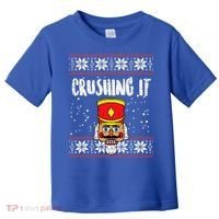 Crushing It Nutcracker Ugly Christmas Xmas Toddler T-Shirt thumb 0