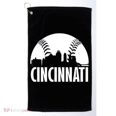 Cincinnati Baseball Skyline Golf Towel