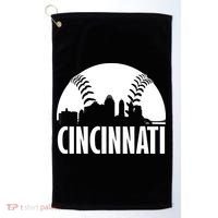 Cincinnati Baseball Skyline Golf Towel thumb 0