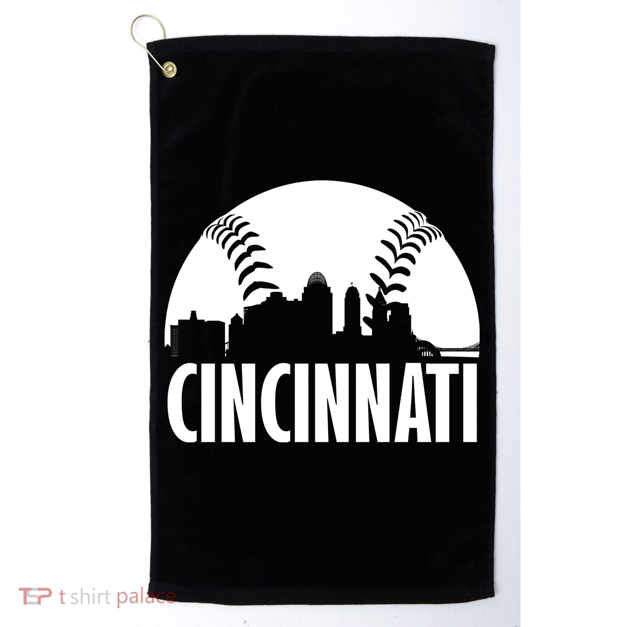 Cincinnati Baseball Skyline Golf Towel