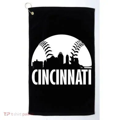 Cincinnati Baseball Skyline Golf Towel