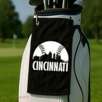 Cincinnati Baseball Skyline Golf Towel thumb 2