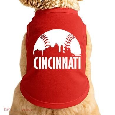 Cincinnati Baseball Skyline Doggie Tank
