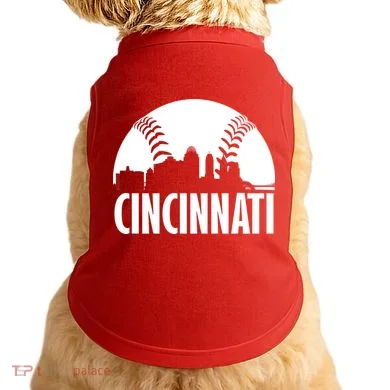 Cincinnati Baseball Skyline Doggie Tank