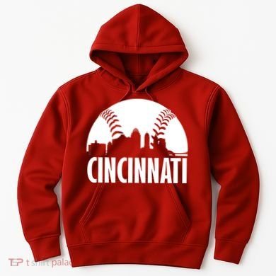 Cincinnati Baseball Skyline Hoodie