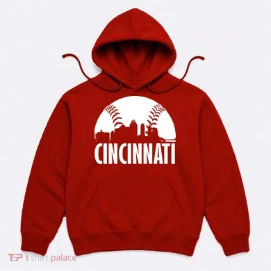 Cincinnati Baseball Skyline Hoodie