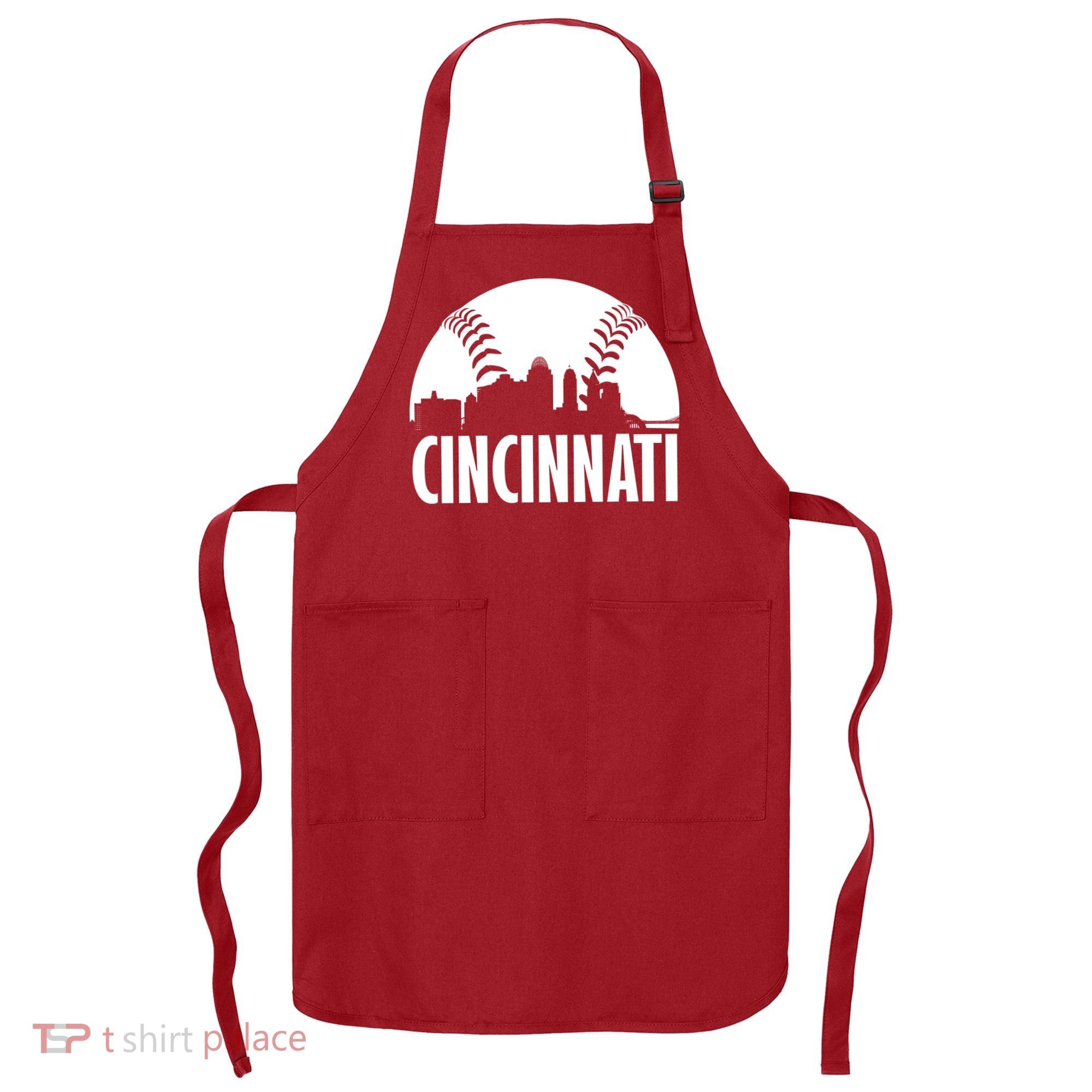 Cincinnati Baseball Skyline Apron
