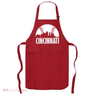 Cincinnati Baseball Skyline Apron