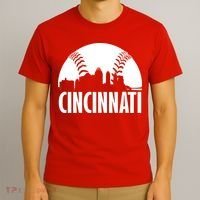 Cincinnati Baseball Skyline T-Shirt thumb 3