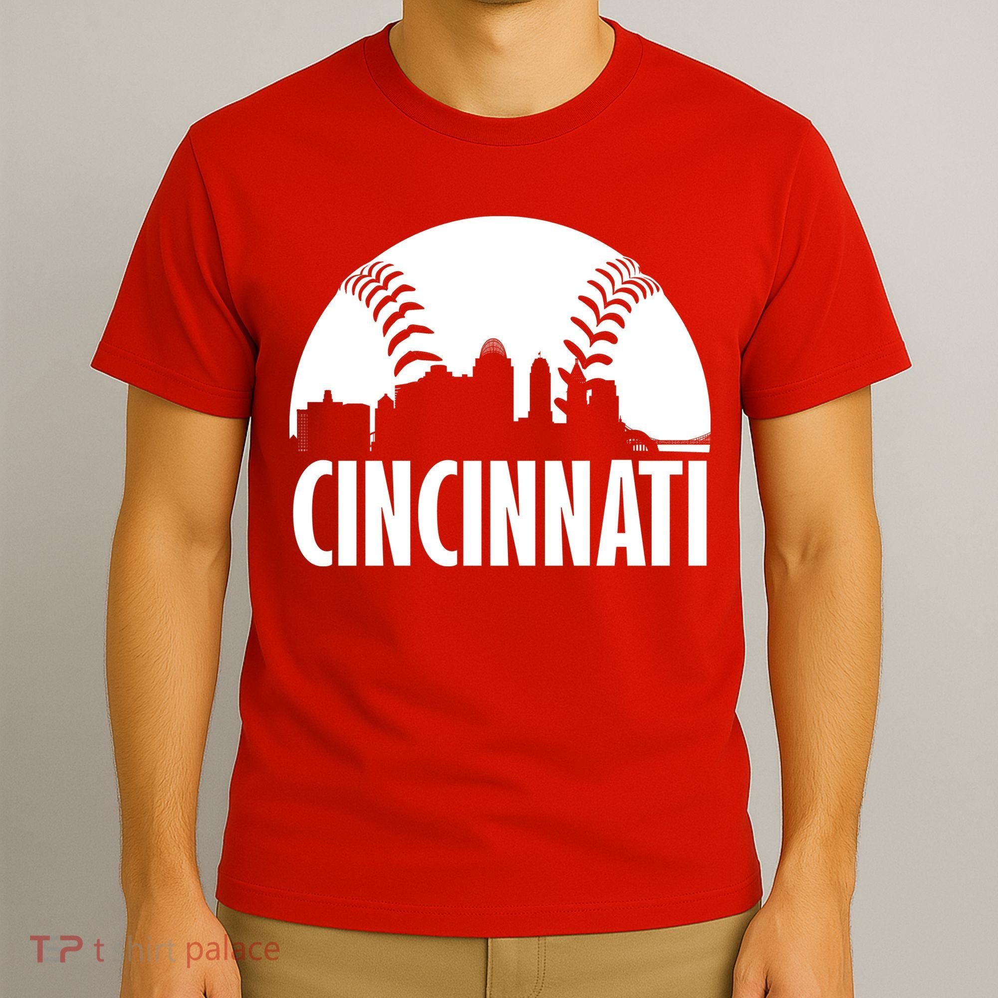 Cincinnati Baseball Skyline T-Shirt