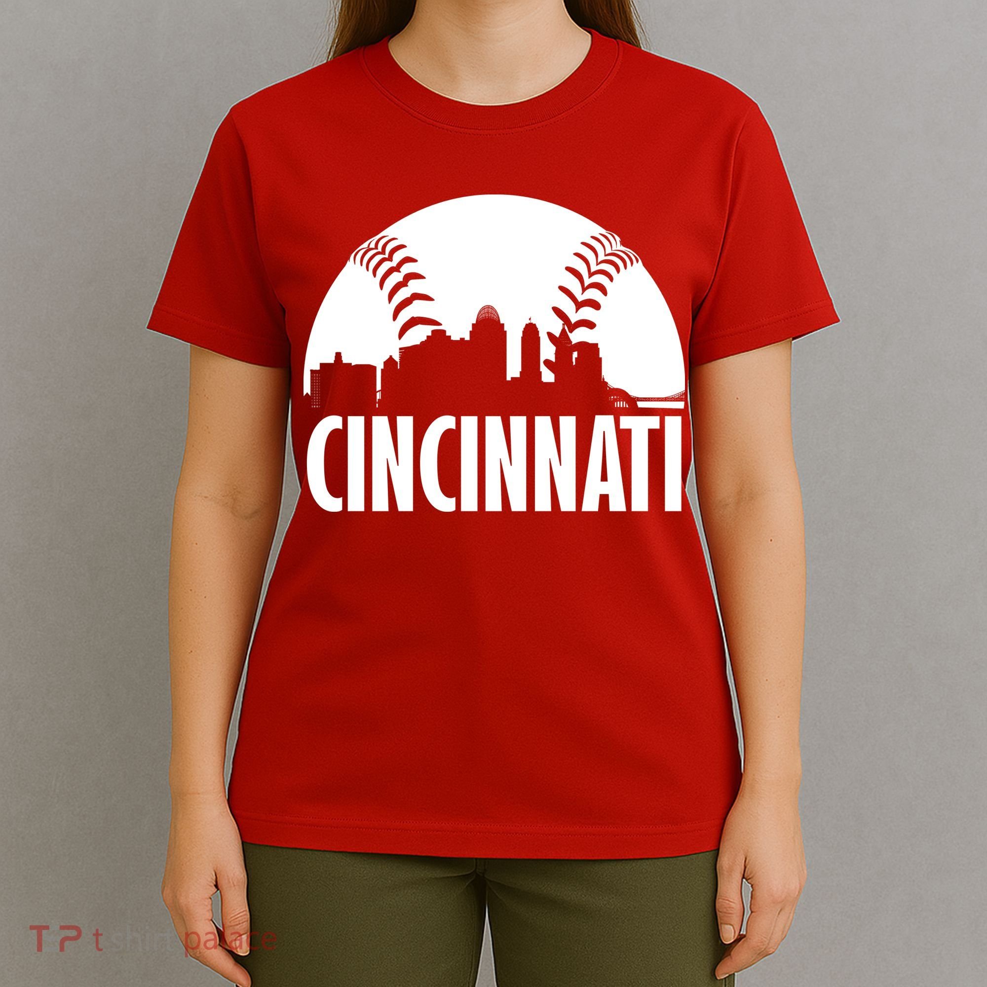 Cincinnati Baseball Skyline T-Shirt