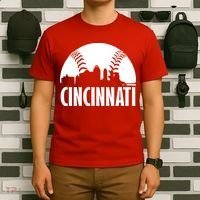 Cincinnati Baseball Skyline T-Shirt thumb 6