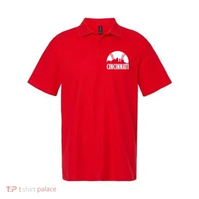 Cincinnati Baseball Skyline Polo