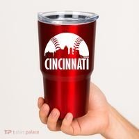 Cincinnati Baseball Skyline Tumbler thumb 2