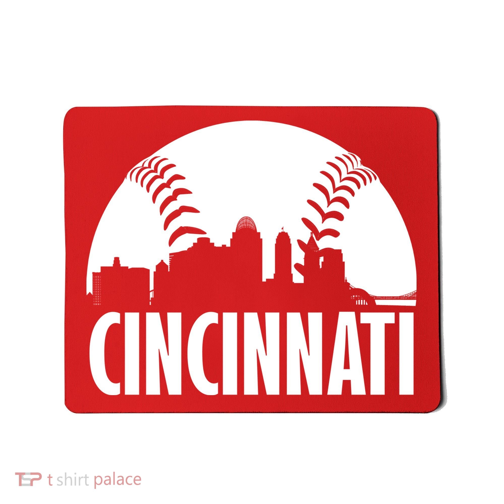 Cincinnati Baseball Skyline Mousepad