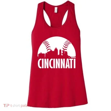 Cincinnati Baseball Skyline Women's Tank Top