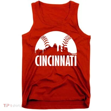 Cincinnati Baseball Skyline Tank Top