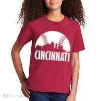 Cincinnati Baseball Skyline Kids T-Shirt thumb 2