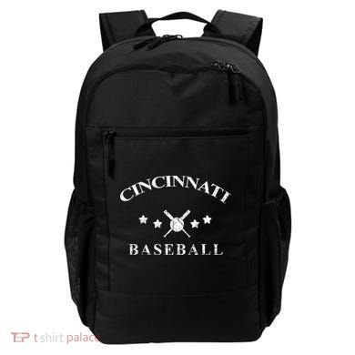 Cincinnati Vintage Baseball Throwback Retro Backpack