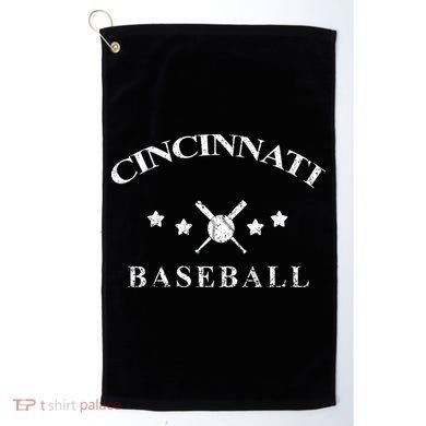 Cincinnati Vintage Baseball Throwback Retro Golf Towel