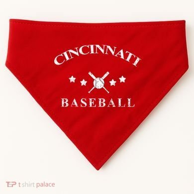 Cincinnati Vintage Baseball Throwback Retro USA-Made Doggie Bandana