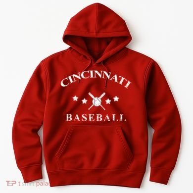 Cincinnati Vintage Baseball Throwback Retro Hoodie