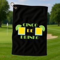 Cinco De Drinko Golf Towel thumb 1