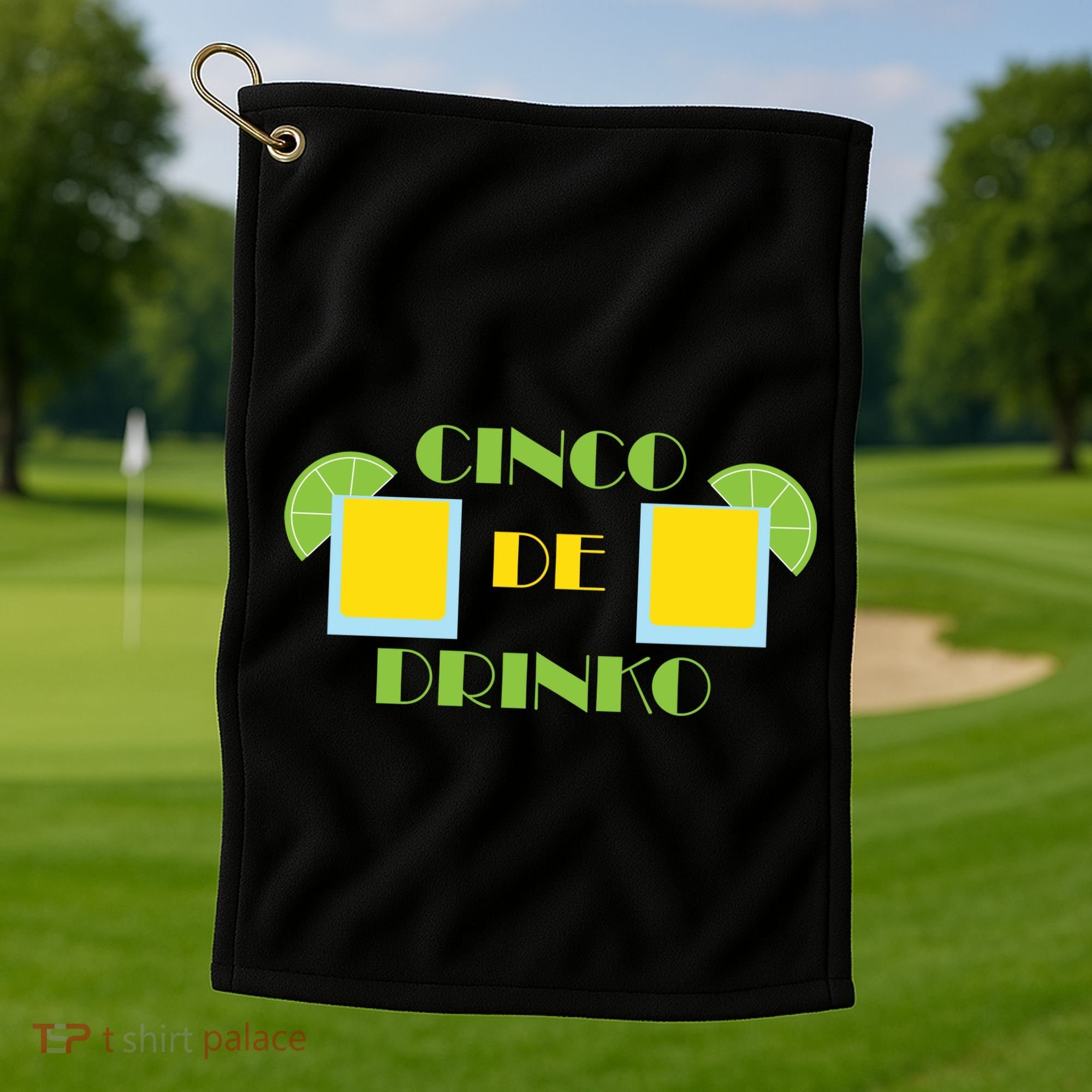 Cinco De Drinko Golf Towel