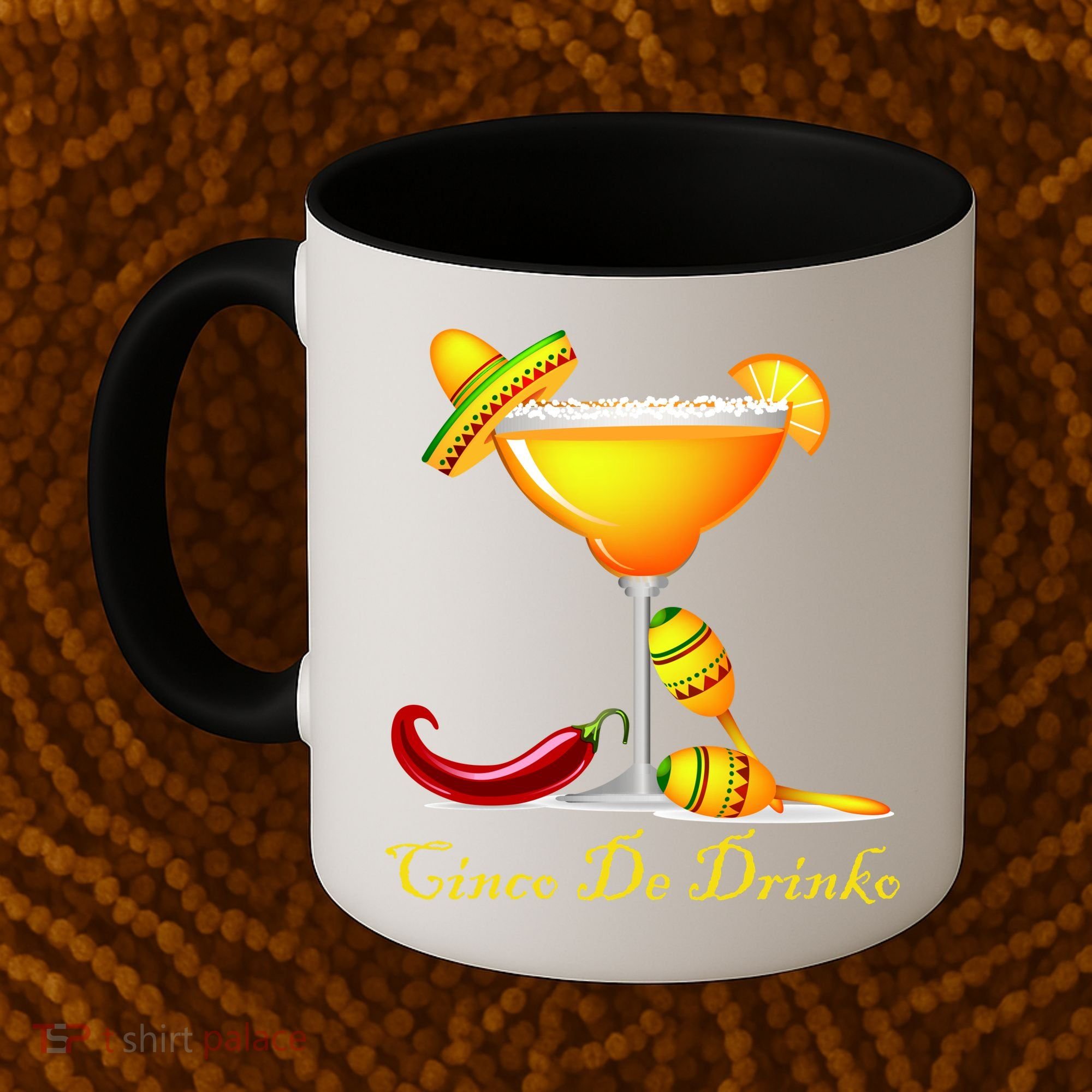 Cinco De Drinko Margarita Mayo Funny Day of the Dead Coffee Mug