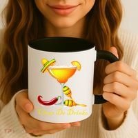 Cinco De Drinko Margarita Mayo Funny Day of the Dead Coffee Mug thumb 3
