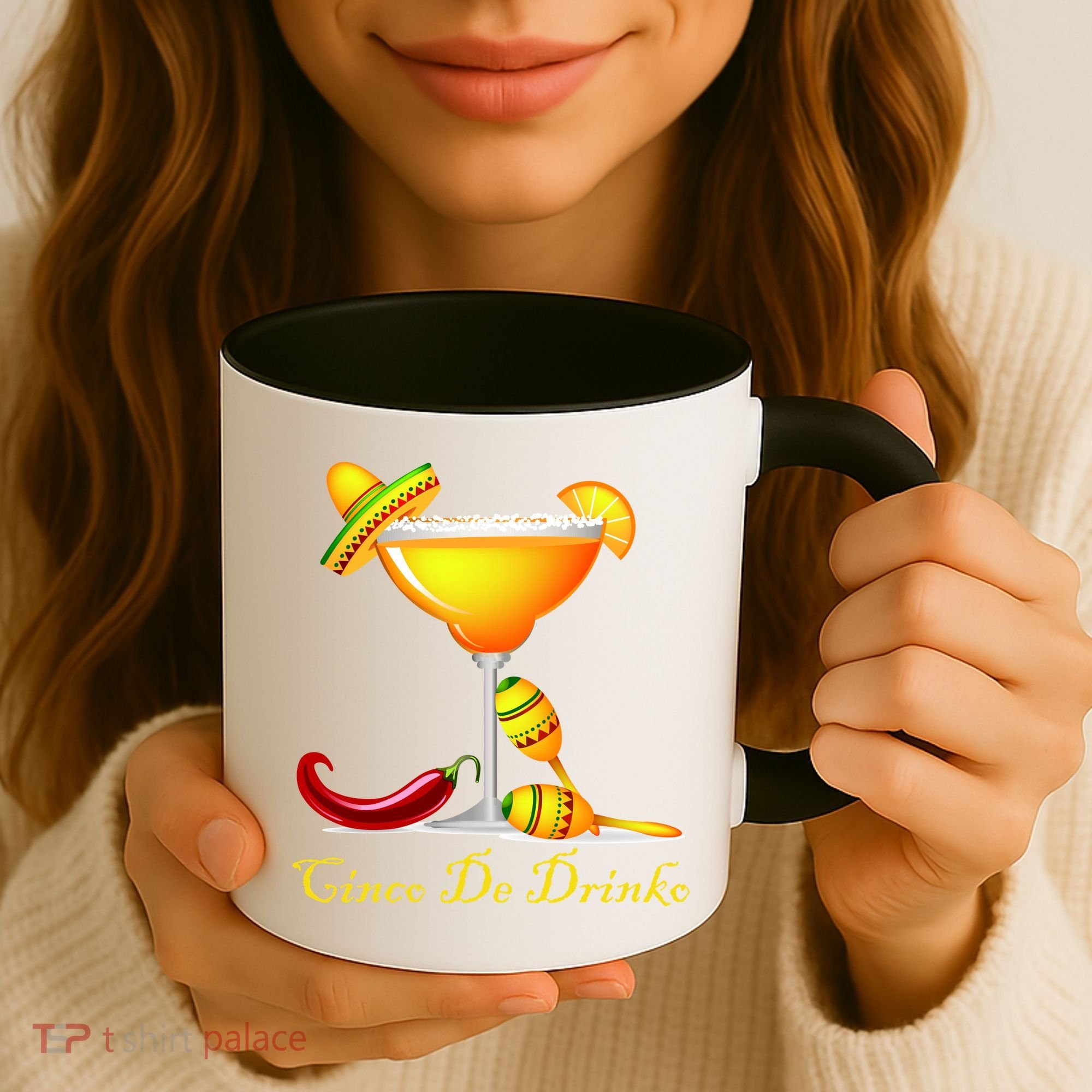 Cinco De Drinko Margarita Mayo Funny Day of the Dead Coffee Mug