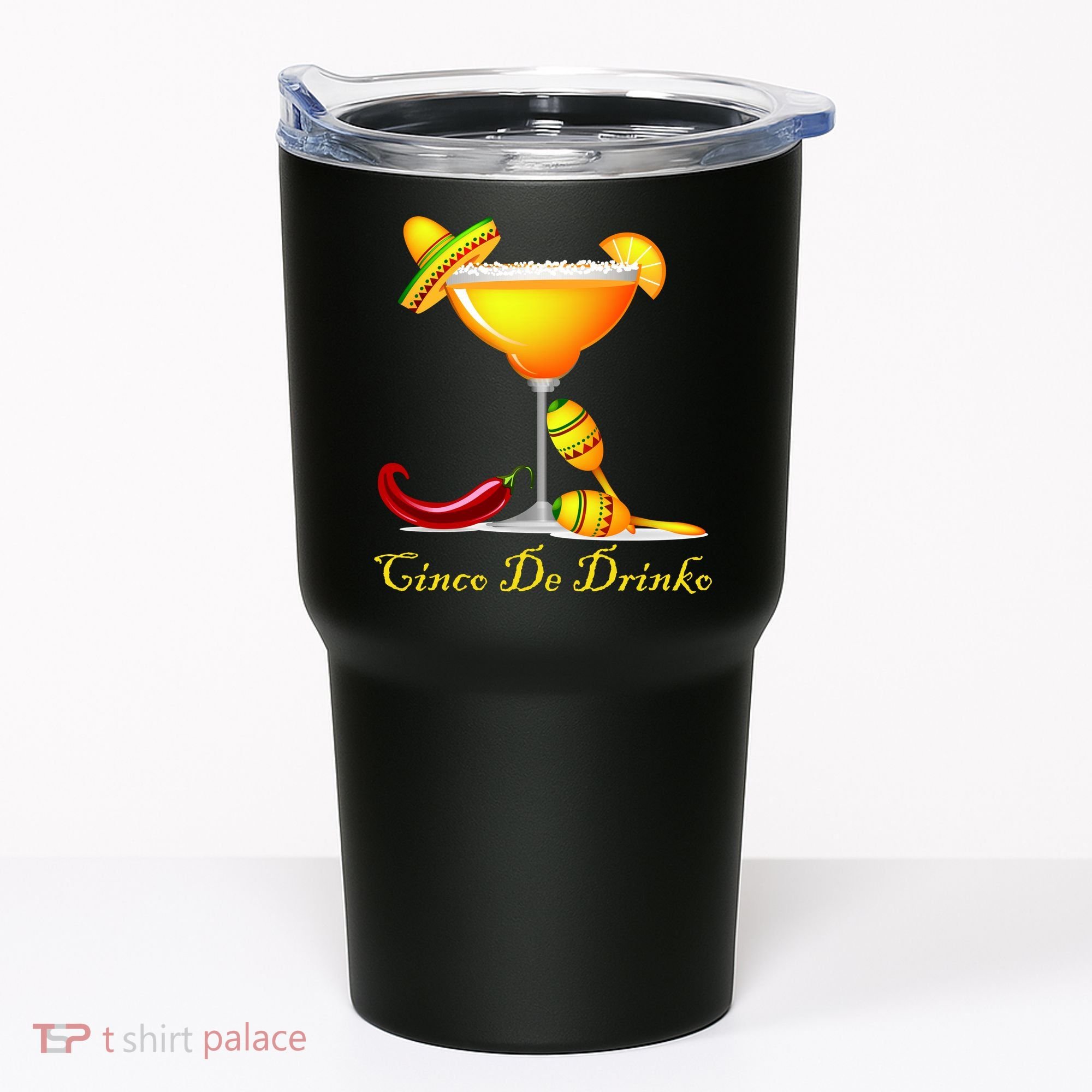 Cinco De Drinko Margarita Mayo Funny Day of the Dead Tumbler