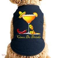 Cinco De Drinko Margarita Mayo Funny Day of the Dead Doggie Tank thumb 0