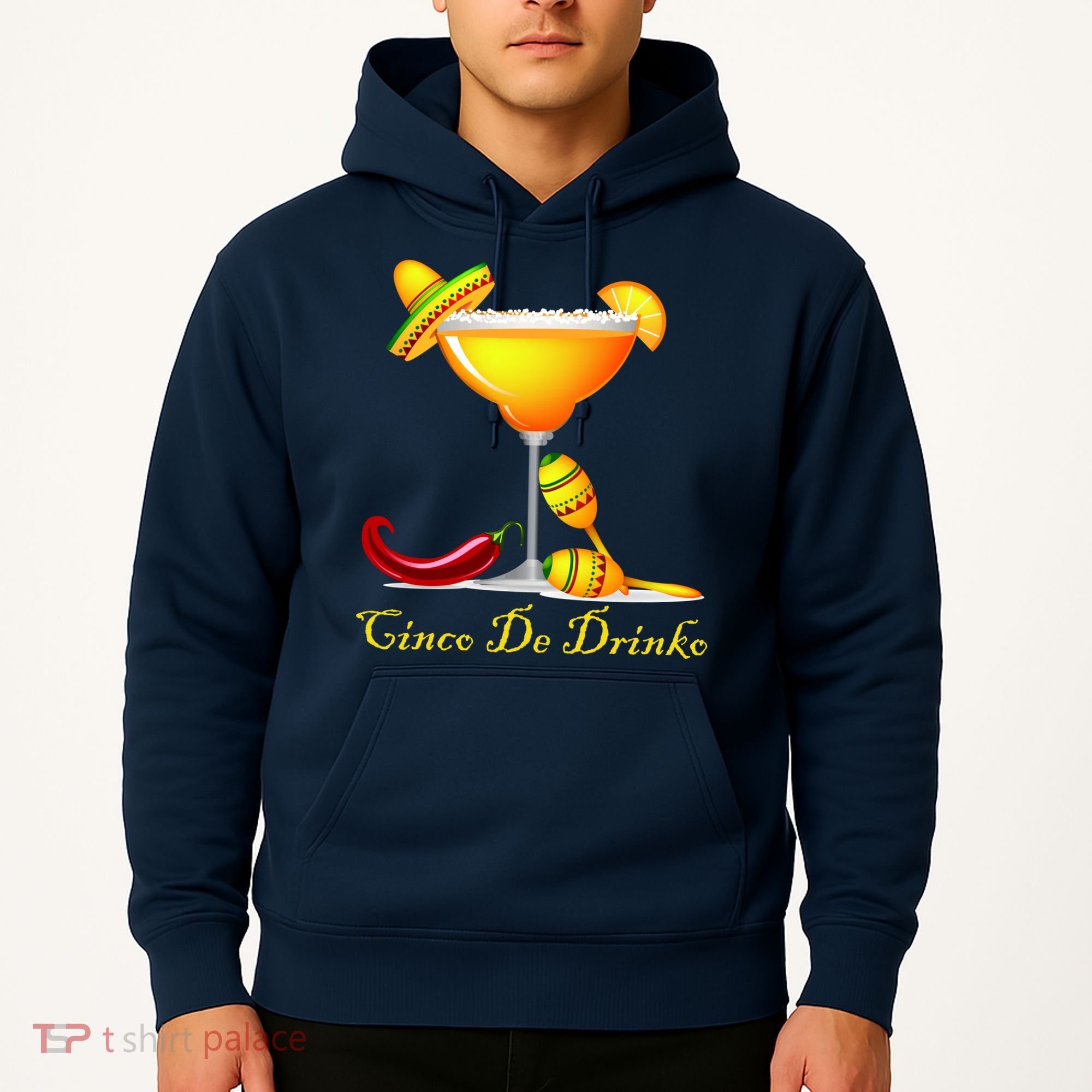 Cinco De Drinko Margarita Mayo Funny Day of the Dead Hoodie