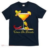 Cinco De Drinko Margarita Mayo Funny Day of the Dead T-Shirt thumb 0