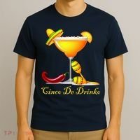 Cinco De Drinko Margarita Mayo Funny Day of the Dead T-Shirt thumb 3