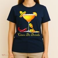 Cinco De Drinko Margarita Mayo Funny Day of the Dead T-Shirt thumb 4