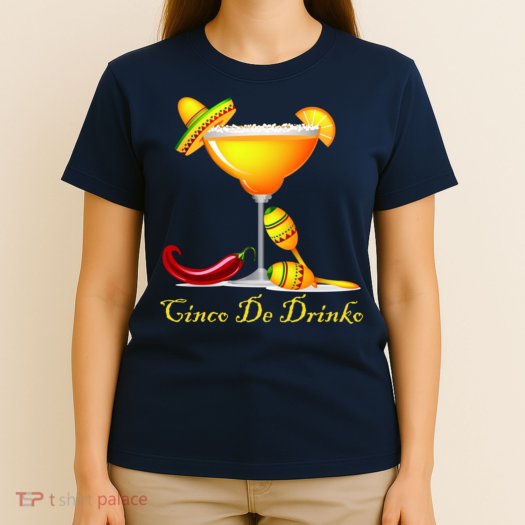 Cinco De Drinko Margarita Mayo Funny Day of the Dead T-Shirt