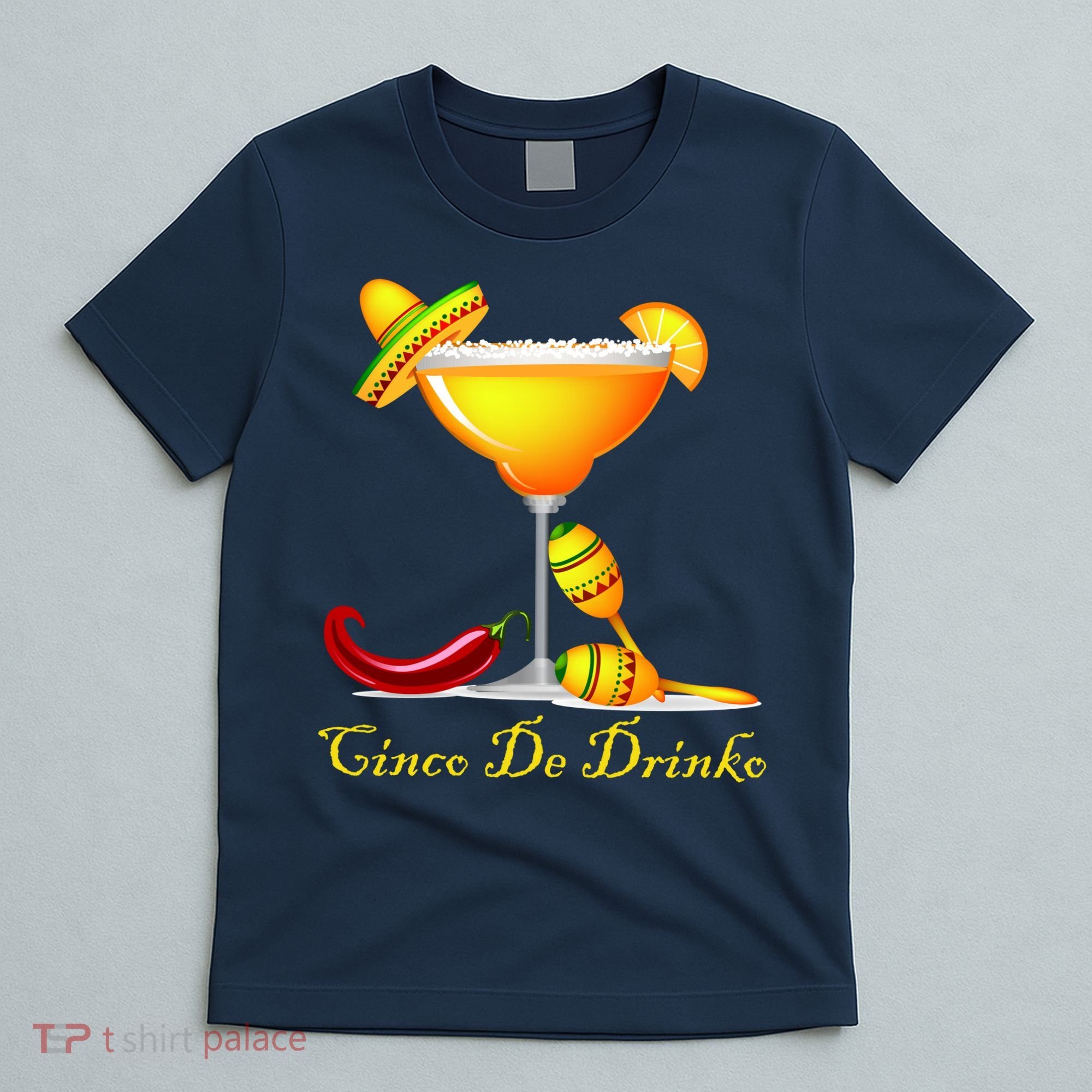 Cinco De Drinko Margarita Mayo Funny Day of the Dead T-Shirt