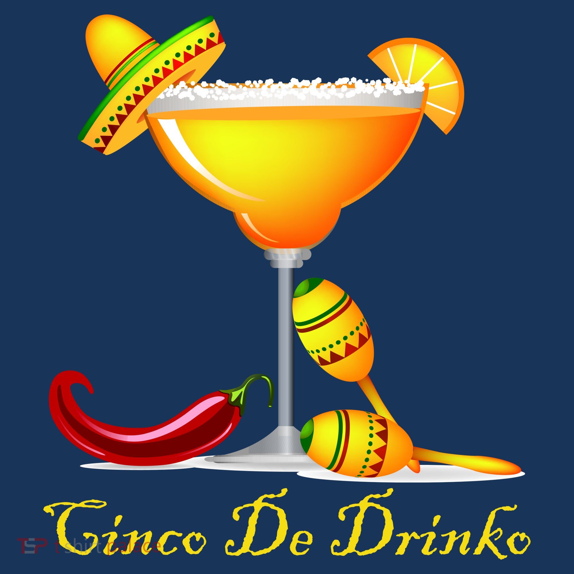 Cinco De Drinko Margarita Mayo Funny Day of the Dead T-Shirt