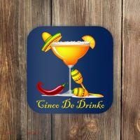 Cinco De Drinko Margarita Mayo Funny Day of the Dead Coaster thumb 0