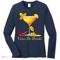Cinco De Drinko Margarita Mayo Funny Day of the Dead Women's Long Sleeve Shirt thumb 0