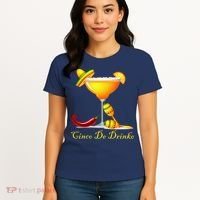 Cinco De Drinko Margarita Mayo Funny Day of the Dead Women's T-Shirt thumb 4