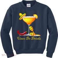 Cinco De Drinko Margarita Mayo Funny Day of the Dead Kids Sweatshirt thumb 0