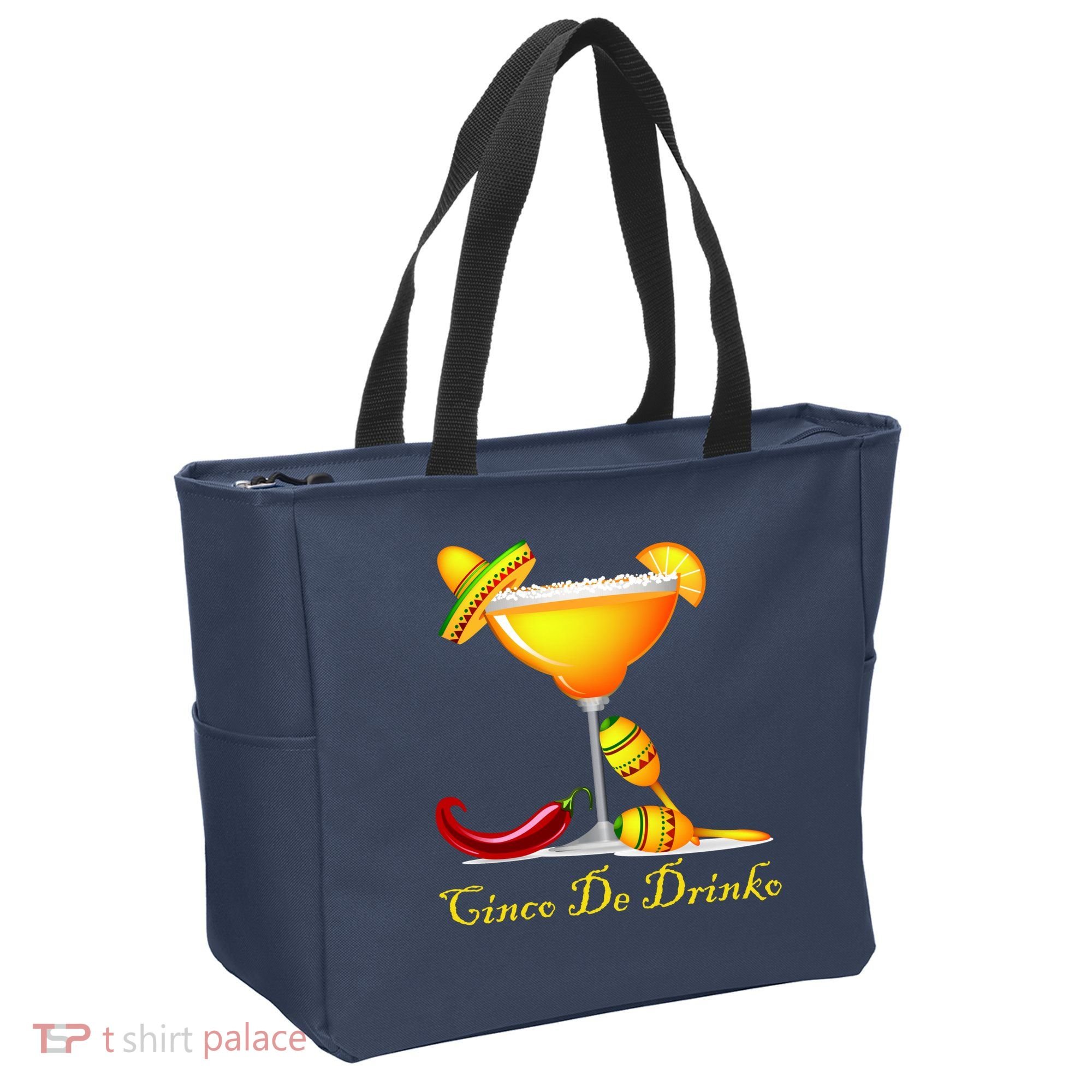 Cinco De Drinko Margarita Mayo Funny Day of the Dead Tote Bag