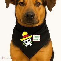 Cinco De Drinko Skull Cinco De Mayo USA-Made Doggie Bandana thumb 1