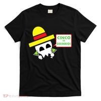 Cinco De Drinko Skull Cinco De Mayo T-Shirt thumb 0