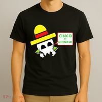 Cinco De Drinko Skull Cinco De Mayo T-Shirt thumb 3